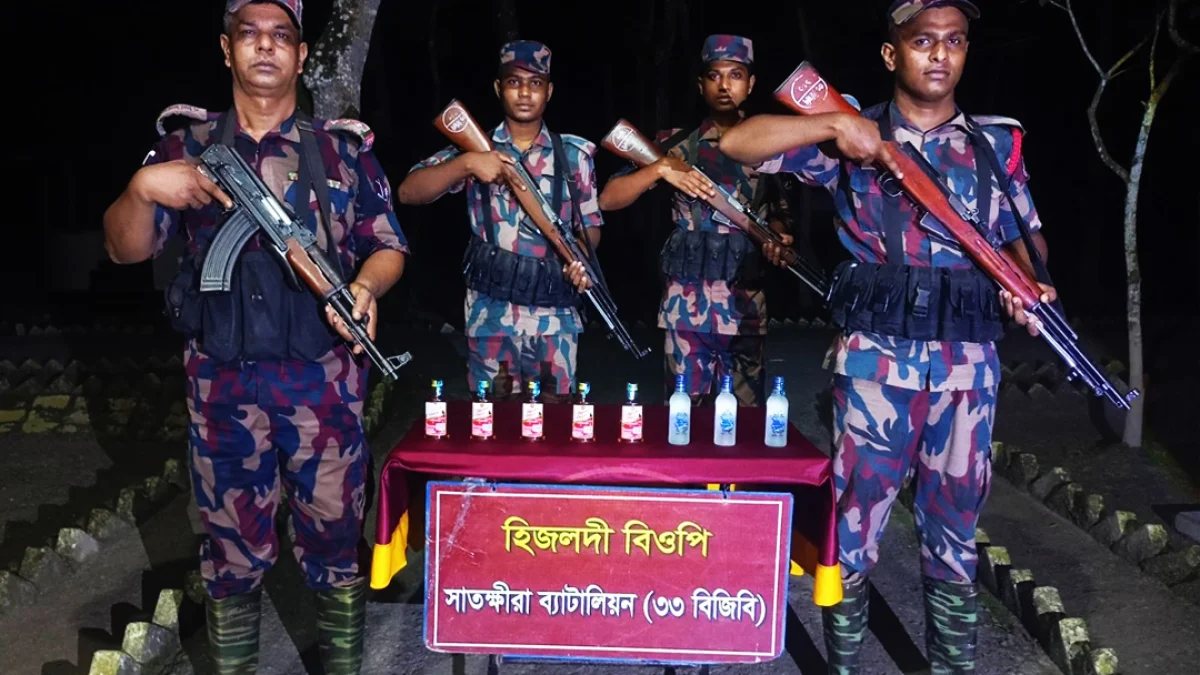 সীমান্তে বিজিবির অভিযানে মাদক ও চোরাচালানি পণ্য জব্দ